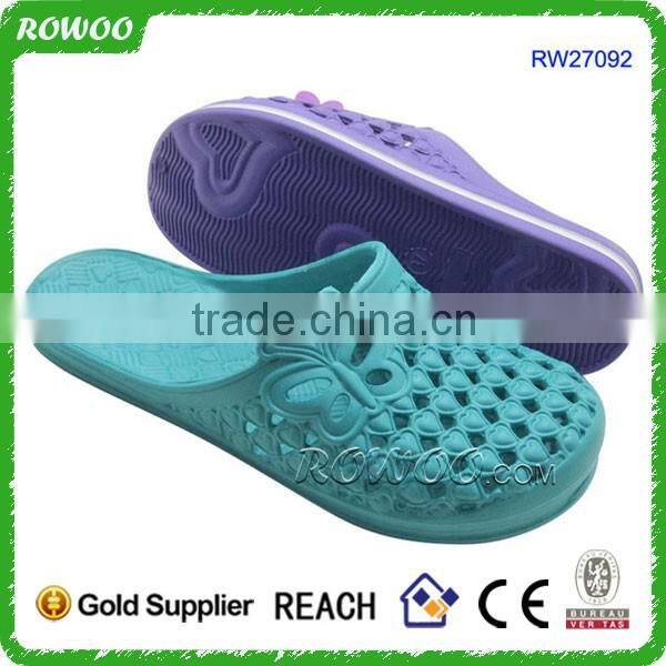 wholesale cheap breathable colorful flower decorated women eva clogs garden shoes