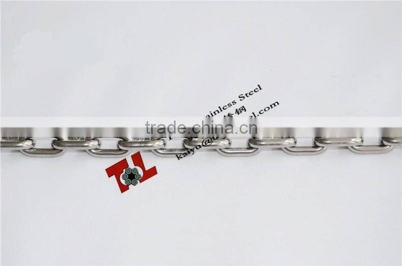 304 316 Stainless Steel DIN766 Short Link Chain with Diameter 5mm
