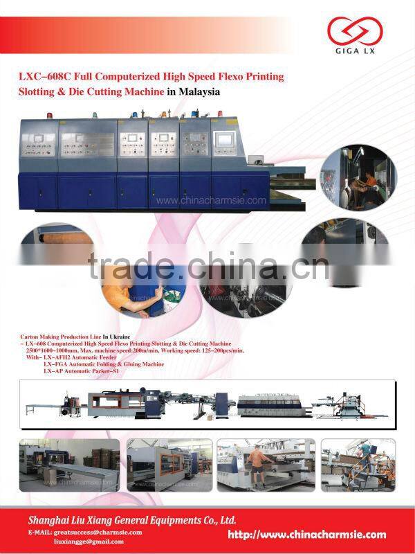 GIGA LX308 Fully Automatic Corrugated Box Machine for Ukrain