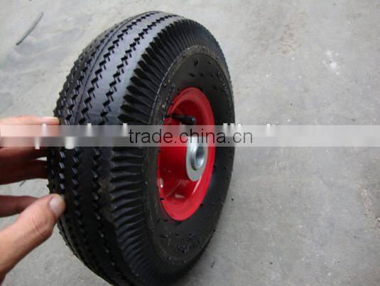 China Pneumatic tires 16 inch Trolley rubber wheel