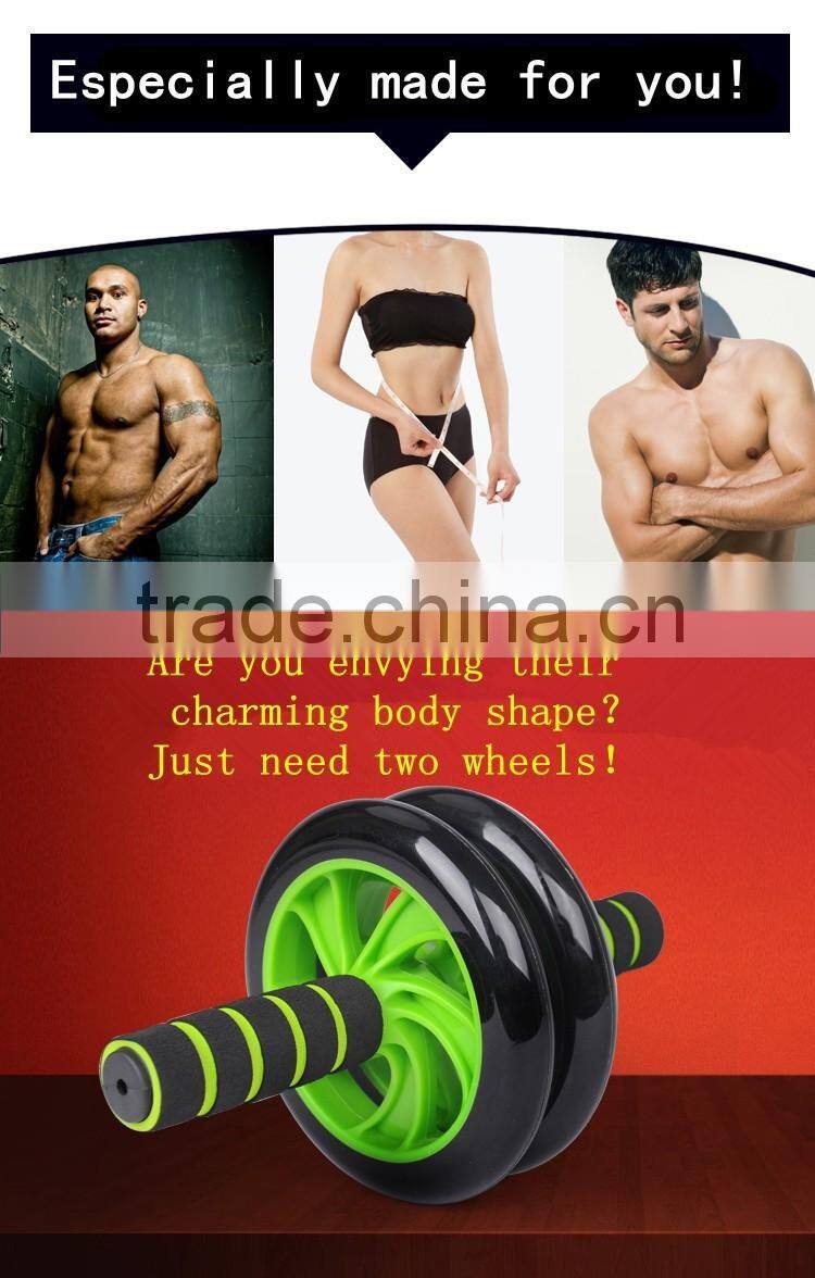 Brand New No Noise Green Abdominal Wheel Ab Roller With Mat For Exercise Fitness Equipment
