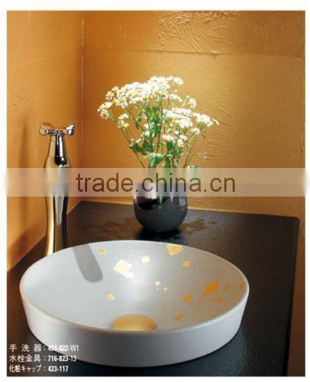 Ceramic parts round wash basin KAKUDAI useful and beautiful space