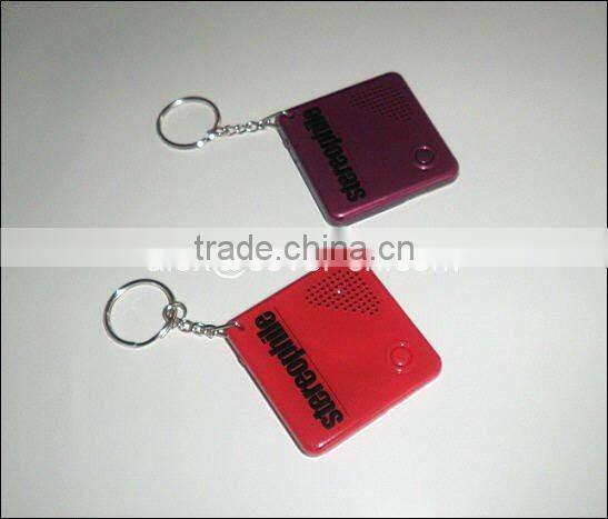 Custom Novelty voice recordable KeyChains for promotion gifts with4-color Logo Imprinting