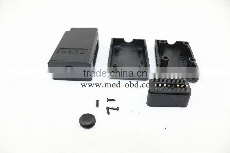 ELM327 OBD2 Connector J1962m Plug with Enclosure 16pin Male Connector