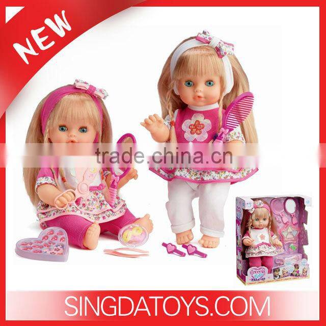 HOT SELLING ! 2014 New Design B079 B/O Baby Fashion Doll