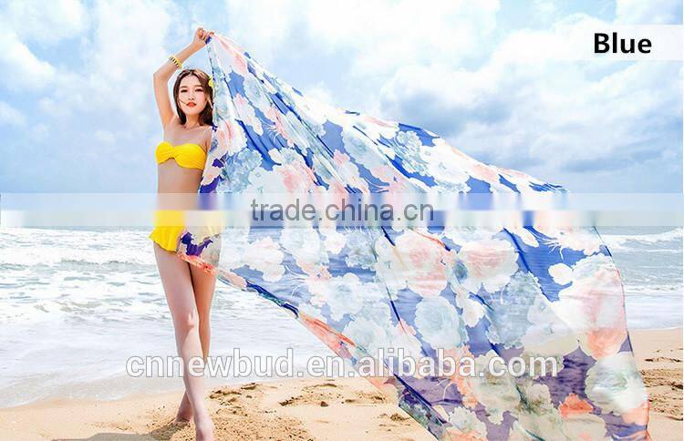 2015 high quality hot selling extra large sexy peony scarf dress