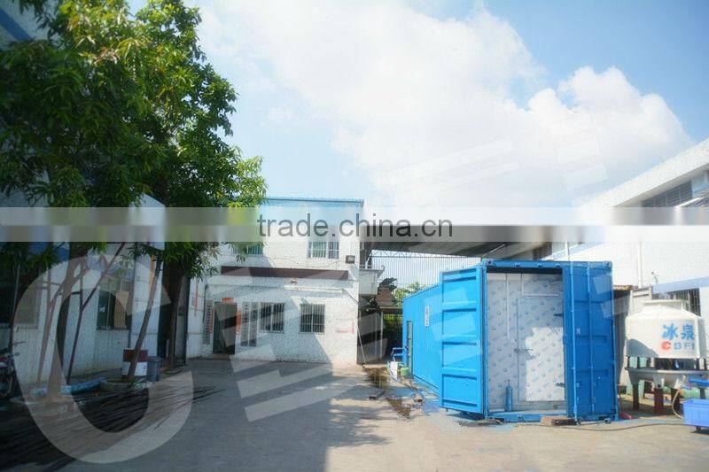 Containerized mobile ice plant to make ice with easy operation in 40 HQ