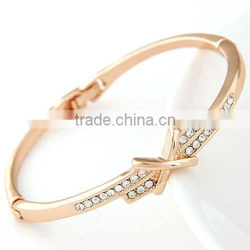 Fancy Pink Blue Water Drop Shape Opal Amber Stone Jeweled Bangle Bracelet