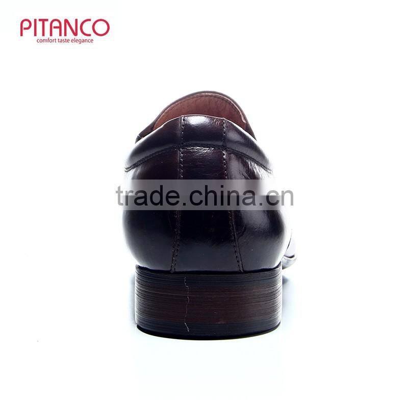Point toe design dress men leather shoe ,Derby shoes for men