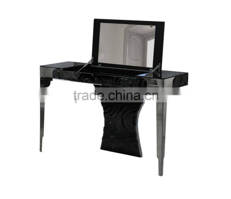 Black high glossy dresser with mirror (LS-217)