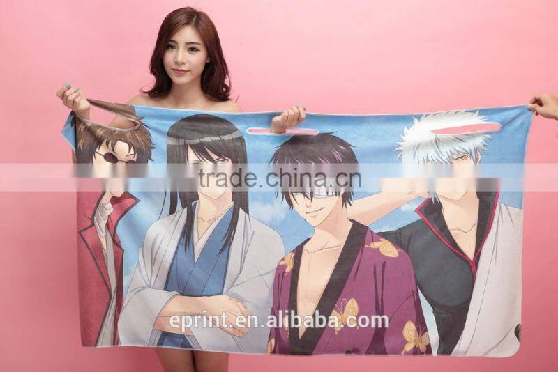 custom made wearing beach towel printing