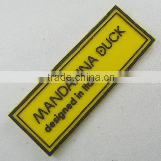 embossing rubber label