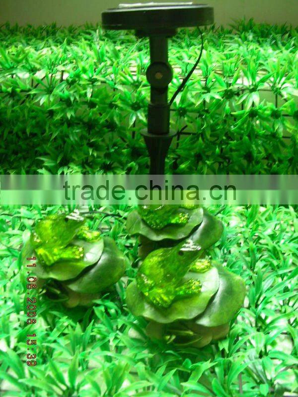 Polyresin Frog Solarlight For Garden Decoration Craft