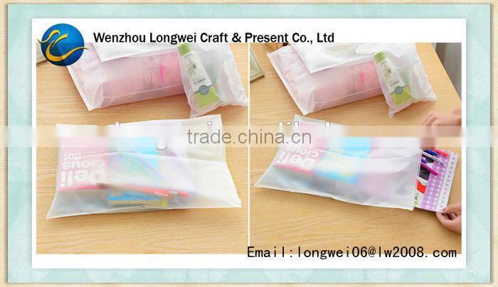clear storage plastic pouch/pencil pouch/velvet pouch
