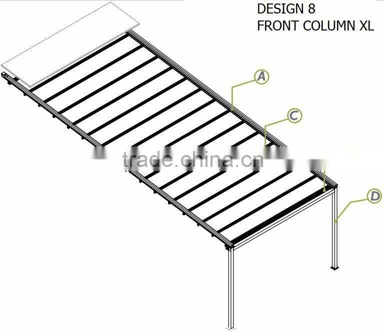 Retractable Roofing System/All Season Aluminium Pergola System