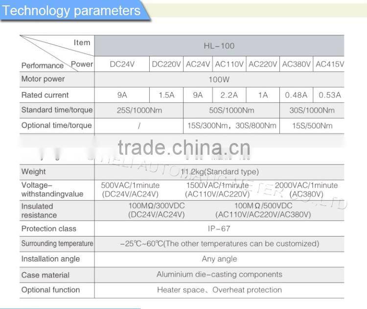 Modulating Type Electric Valve Actuator / Device (HL-100)