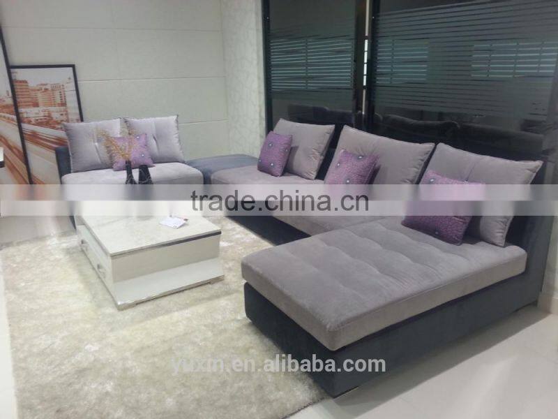 diamond buttoned purple corner sofa set home furniture corner sofa