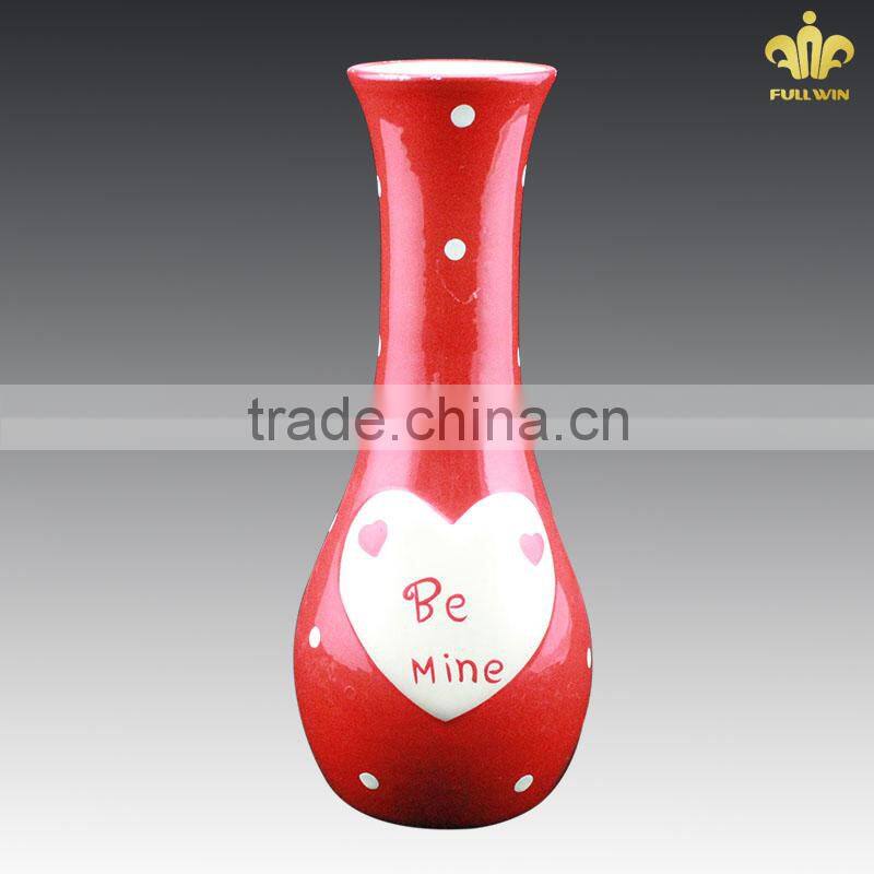 new red ceramic cool vase designs,glazed ceramic vase