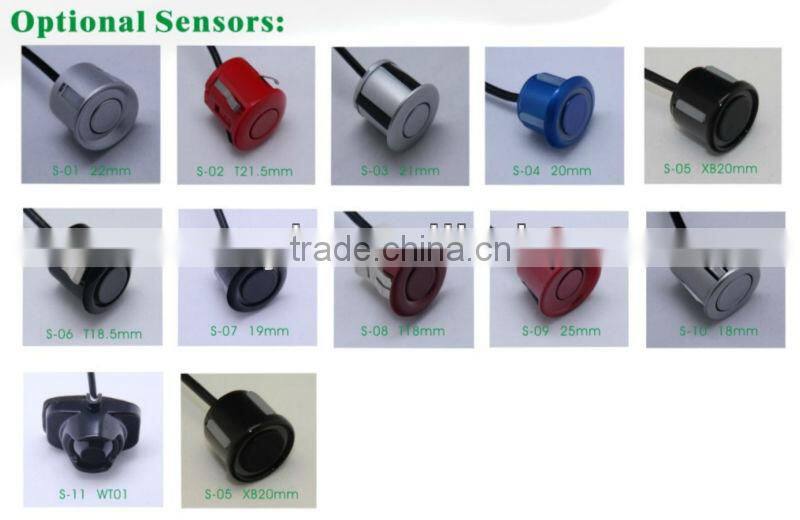 LED reverse Parking Sensors and car reverse system