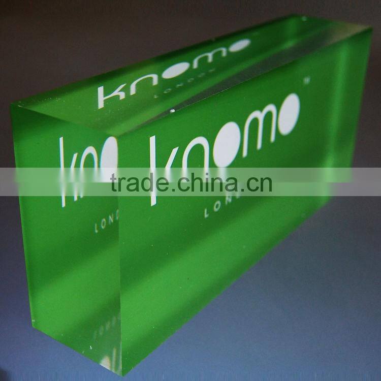 Customized acrylic nameplate, solid acrylic nameplate