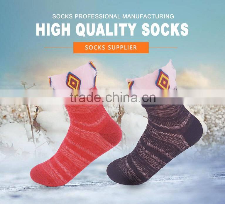 New design lady 200N fashion socks with see through ruffle welt