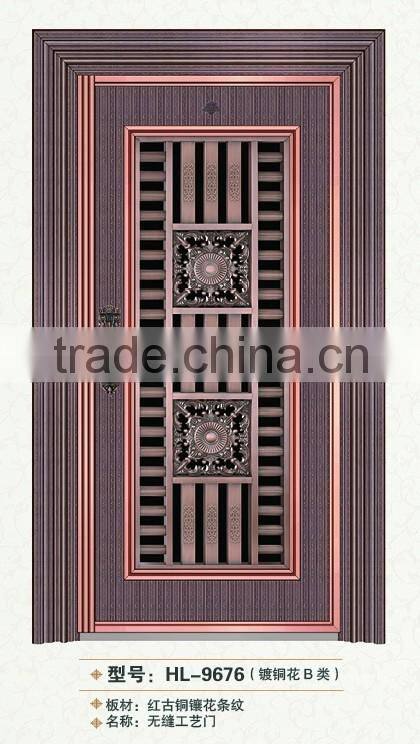 Mordern house used stainless steel exterior front door designs seamless door