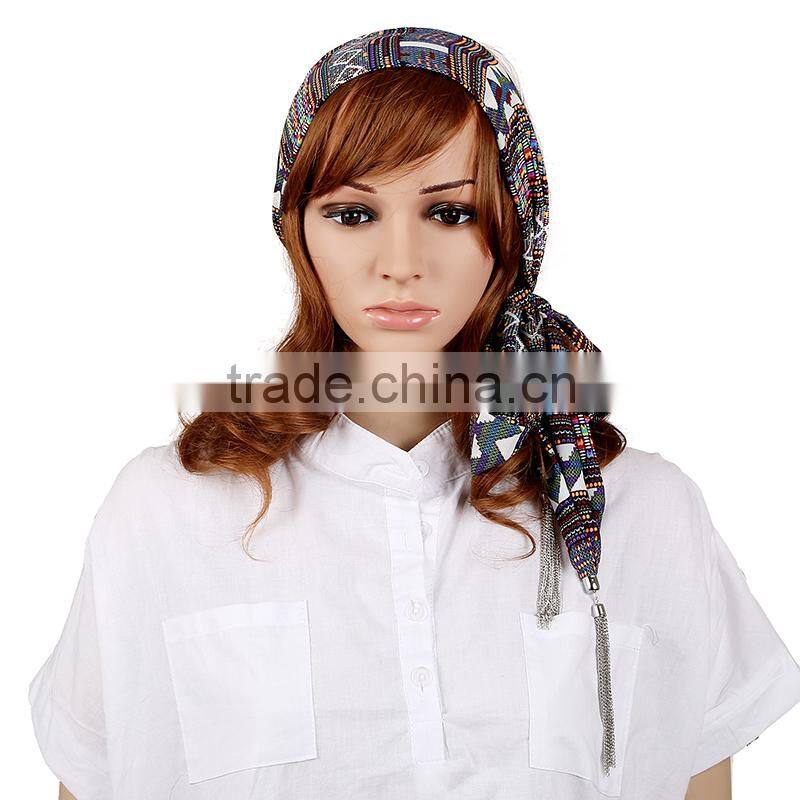 Top sale funny tetris printing scarf, Crumpled scarf