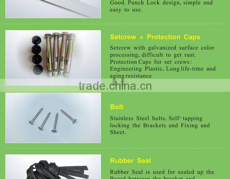 Affordable easy assembly Outdoor DIY polycarbonate canopy designs with mid-fixing bar can save space