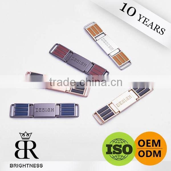 Metal bag label Custom metal logo labels for handbags for ladies dress