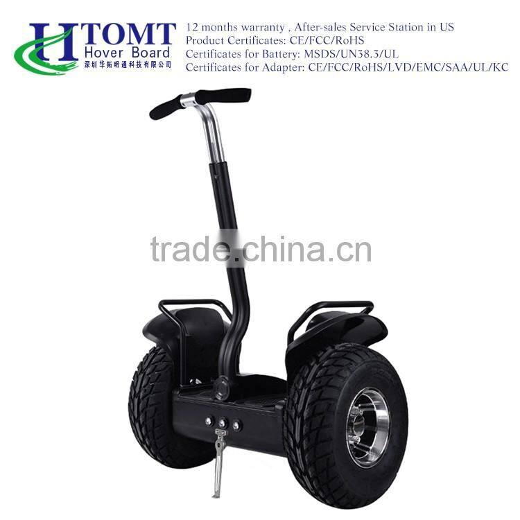 China Htomt Hot sale Manufacturer 36V Off road electric standing scooter 2 Wheel Self Balance Electric Scooter with Big Wheel