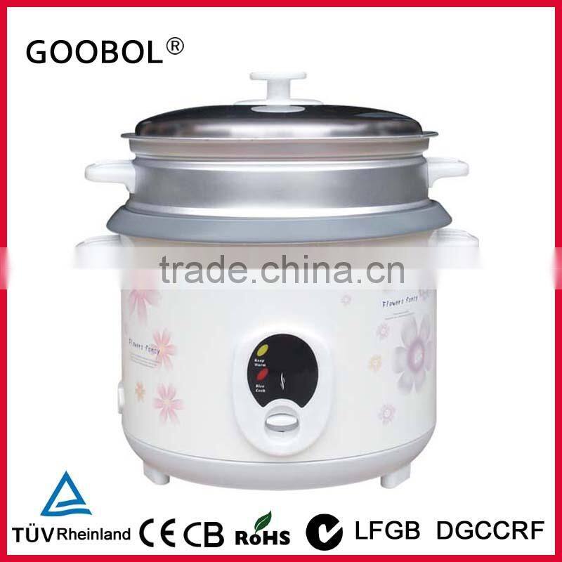 Fullbody Straight Rice Cooker, Aluminum Steamer with S/S Lid