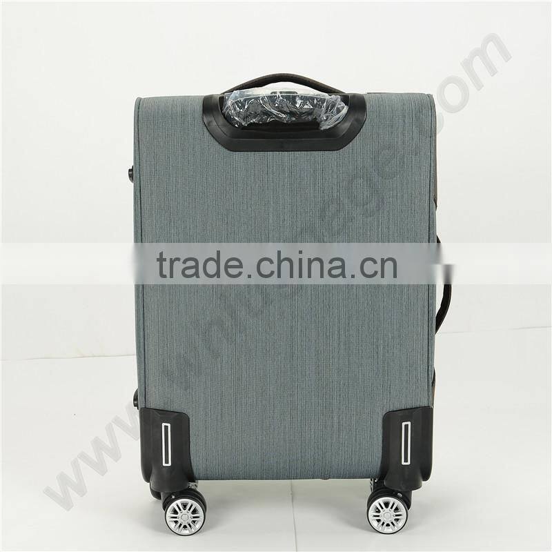 New product nylon fabric material aluminum trolley luggage set