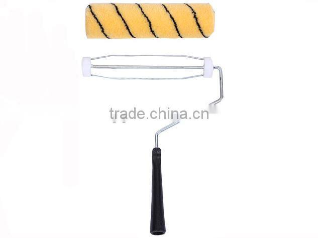 Decorative House Roller Brush Yellow And Black Hair Paint Roller