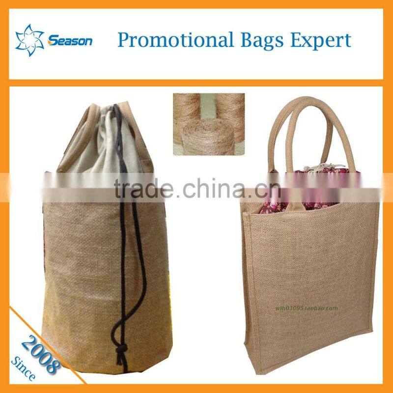 Cheap jute bag jute shopping bag wholesale jute shopping bag