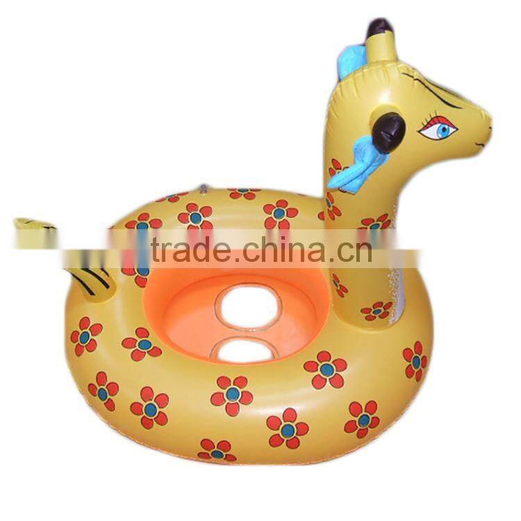 Baby Child Giraffe Shape Inflatable Seat Float Boat Ring Swim Swimming Pool