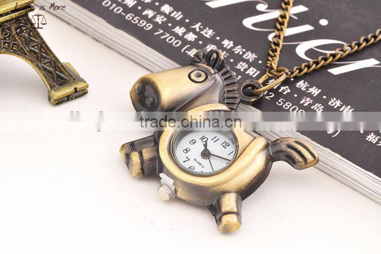 carton pendant watch horse style pocket watch for kids