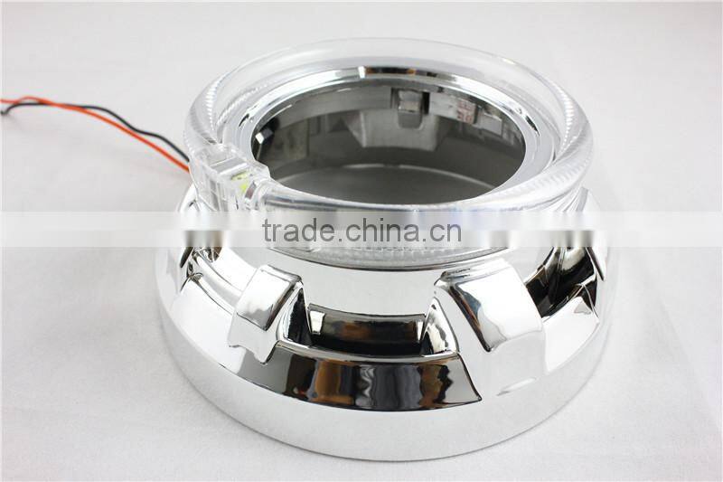 red color waterproof 80mm led angel eyes head lamp xenon bulb CE-certificate headlight for car led halo rings kit