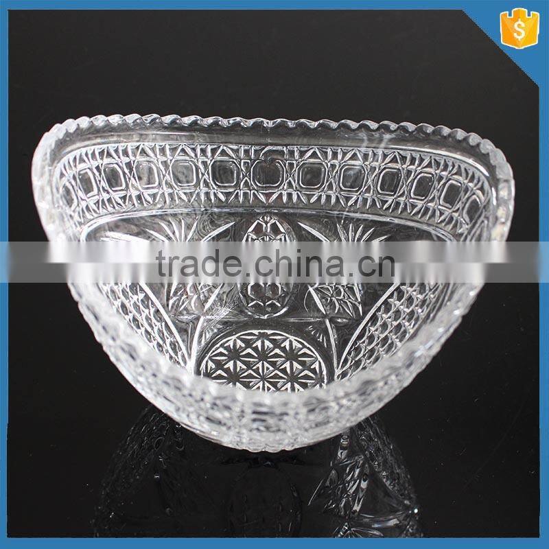 Wholesale popular design dinnerware crystal glass punch bowl