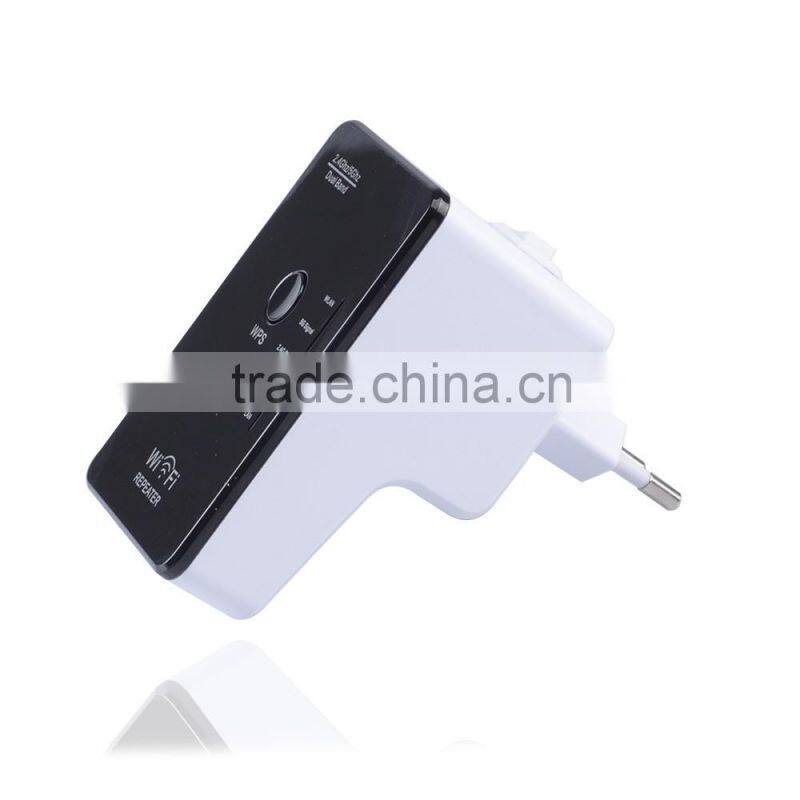 Wholesale Alibaba New Design Wireless 2.4GHz/5GHz Dual Band WIFI Signal Repeater Booster WiFi Router 300Mbps Wi Fi Adapter