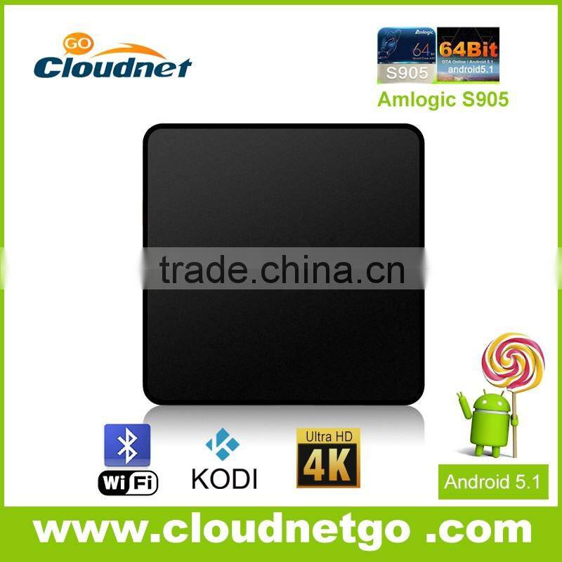 2016 HOT SELLING Amlogic S905 Quad-core 64 bit KODI Andriod TV Box