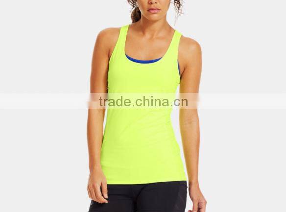 China sportswear alibaba cotton spandex yellow fitness sexy tops for women