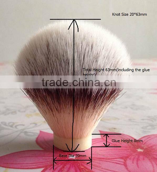 Black badger shaving knots for shaving kits