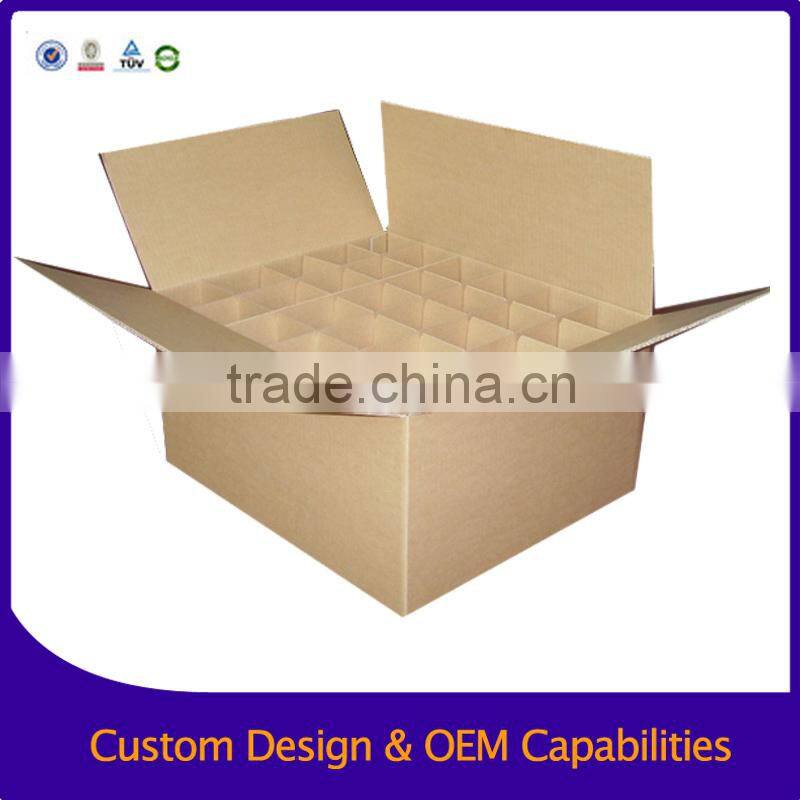 Flat pack corrugated packaging box