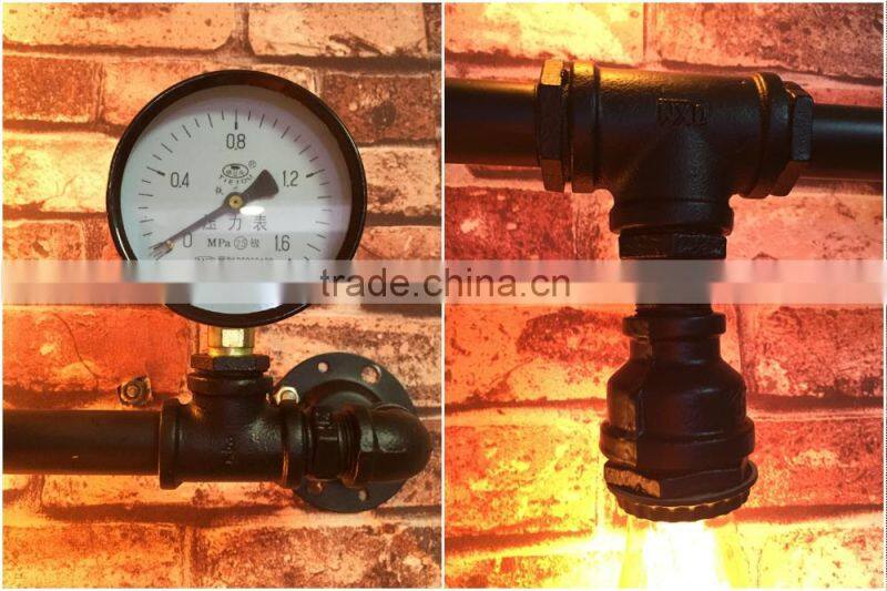 Industrial Style Pipe Lights Steampunk Pipe Wall Lamp Edison Lamp 5 Lights