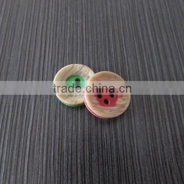 Special Technich Made Wooden Color Plastic Button