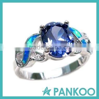 Latest engagement ring wedding ring designs Opal sterling silver ring