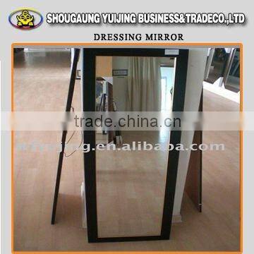 silver frame standing mirror home decor floor dressing mirror