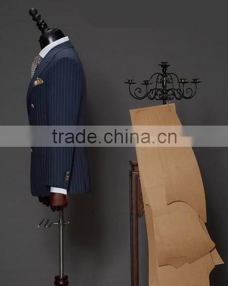 High quality 100% wool slim fit bespoke suit custom tailored suits manufacturers