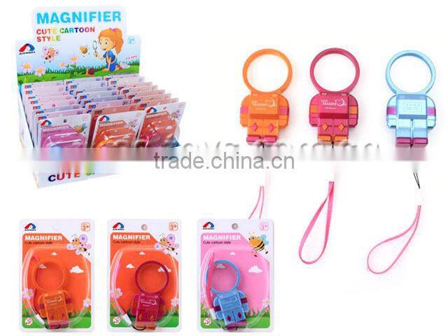 novelty robot toy plastic magnifying glass