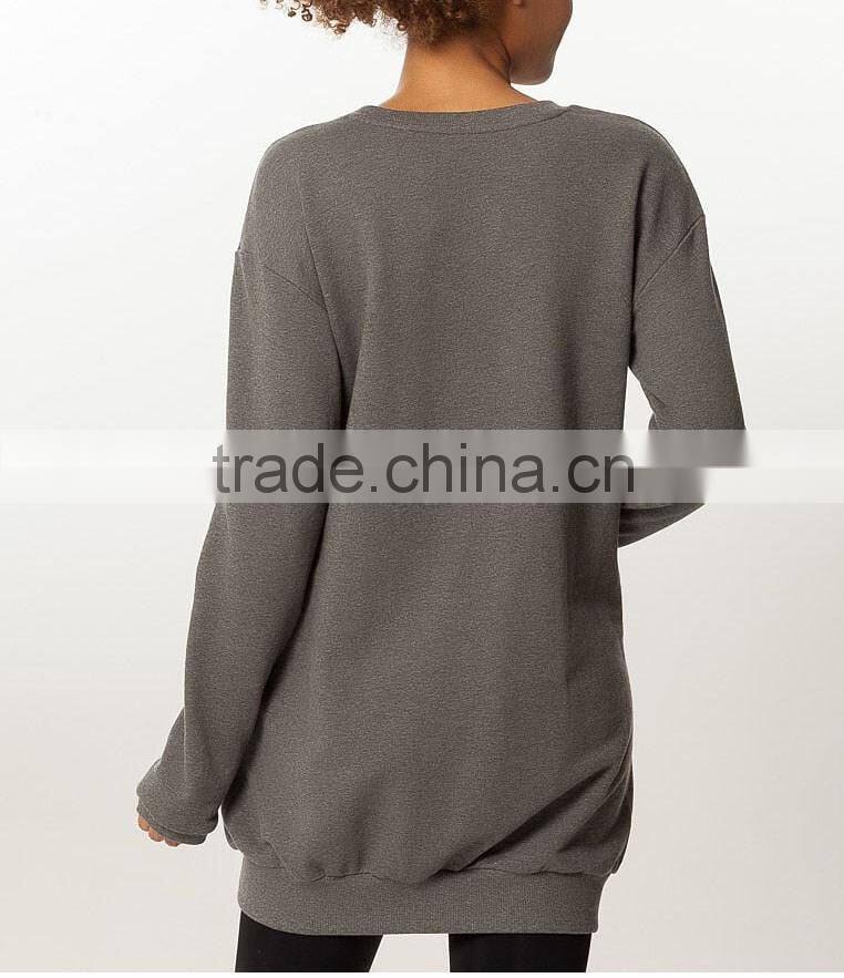 Ramax Custom Women Wholesale Crew Neck Long Sweatshirt Yoga Top